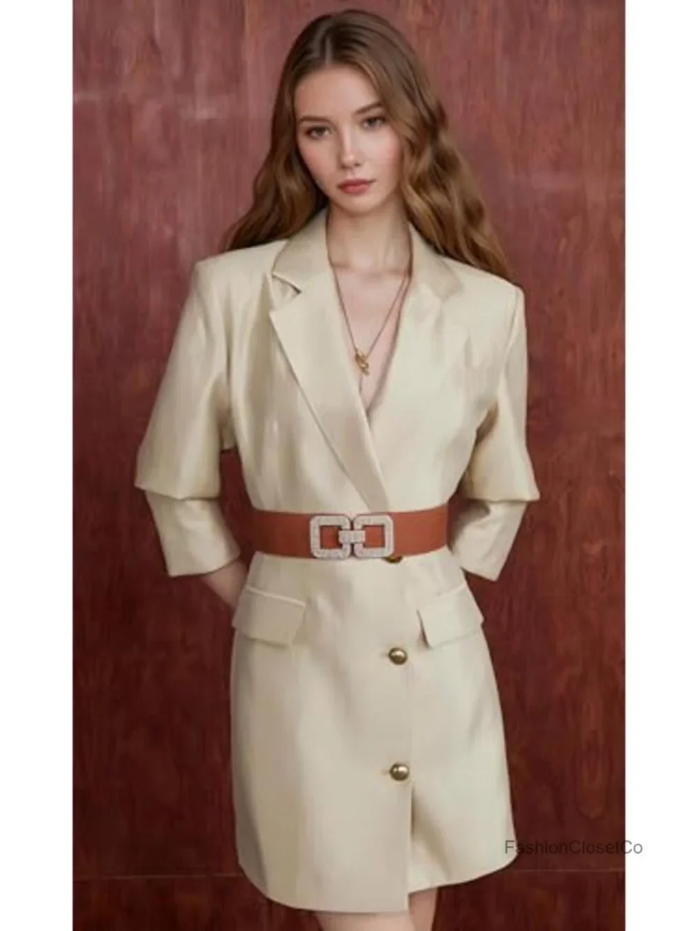 Vintage Stretchy Wide Waist Cinch Belt for Women
